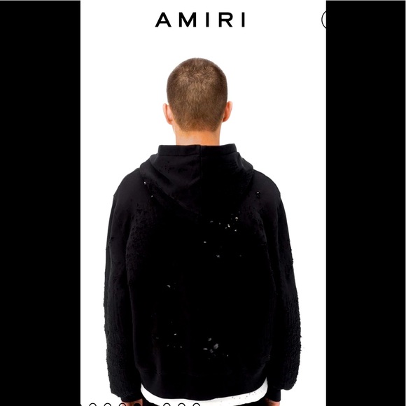AMIRI Other - EUC  black cashmere OVERSIZED shotgun AMIRI HOODIE